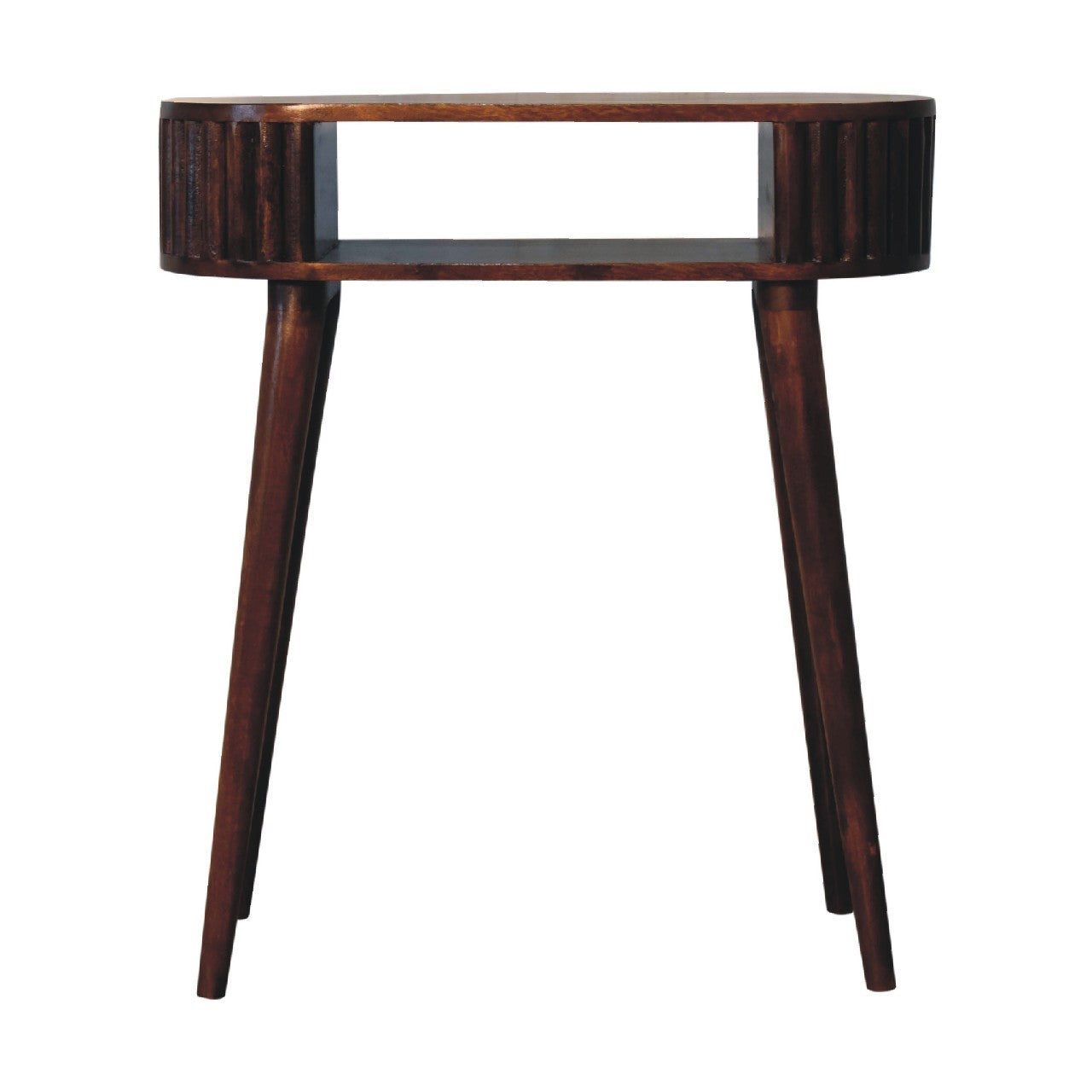 Stripe Chestnut Writing Desk--1