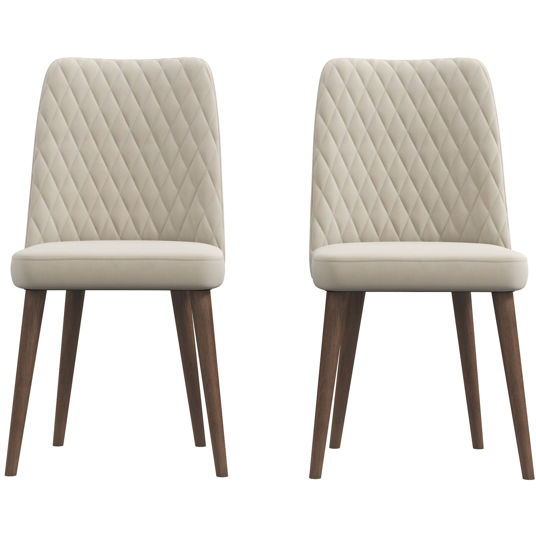 Katie Mid-Century Modern Velvet Dining Chair (Set of 2)--1