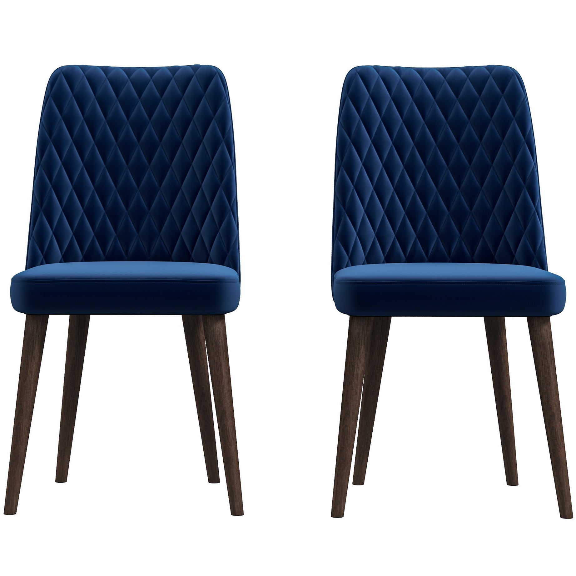 Katie Mid-Century Modern Velvet Dining Chair (Set of 2)--1