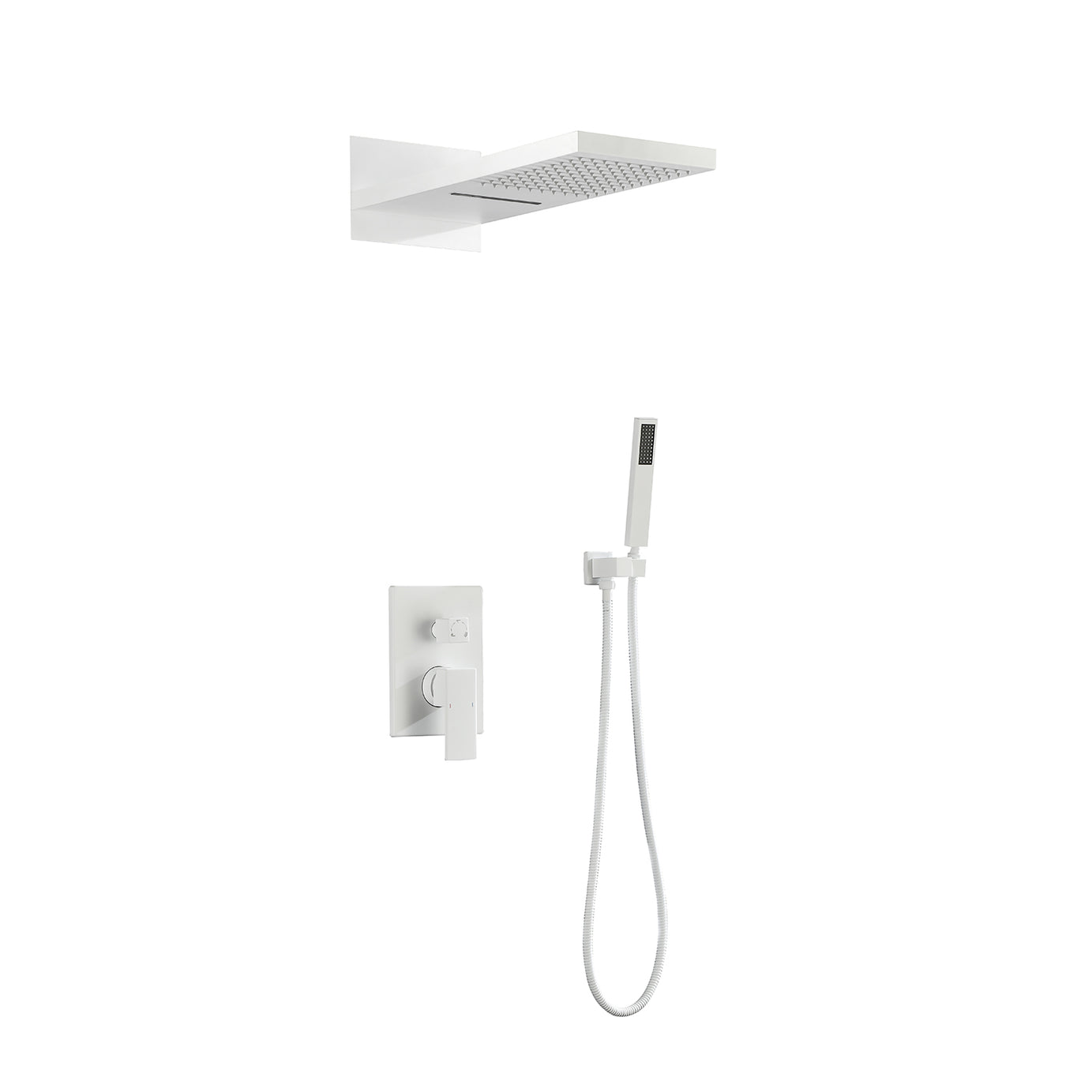 Wall Mounted Waterfall Rain Shower System--1