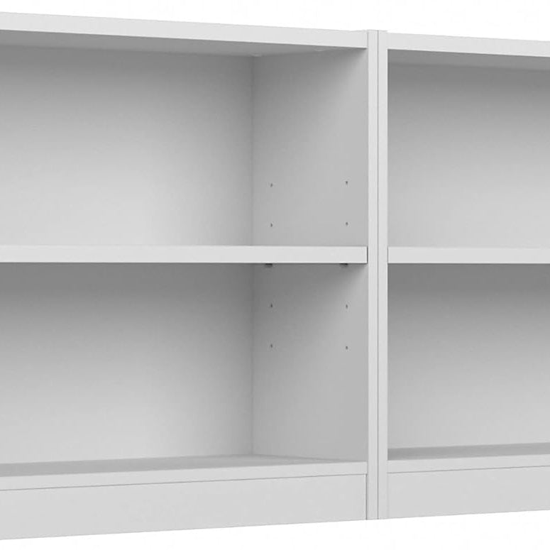 Bush Furniture Universal 2 Shelf Bookcase Set of 2 in Pure White--1