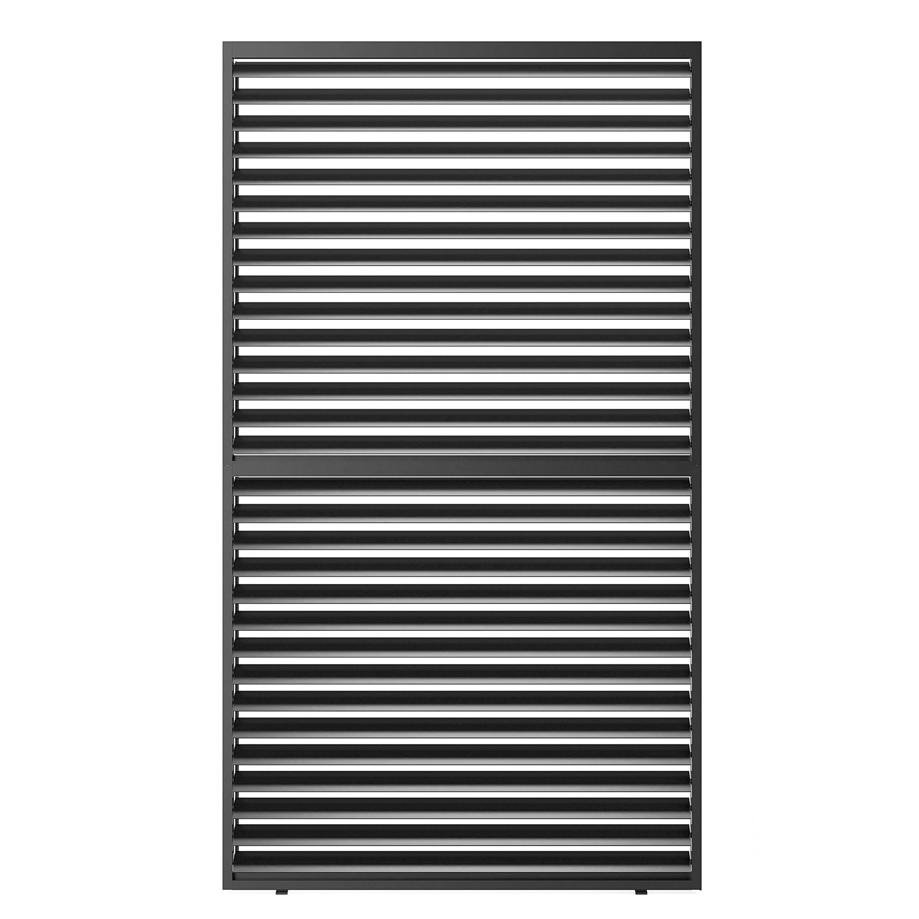 Louver Grille 1/3 13ft Aluminum Frame & Louvers--1