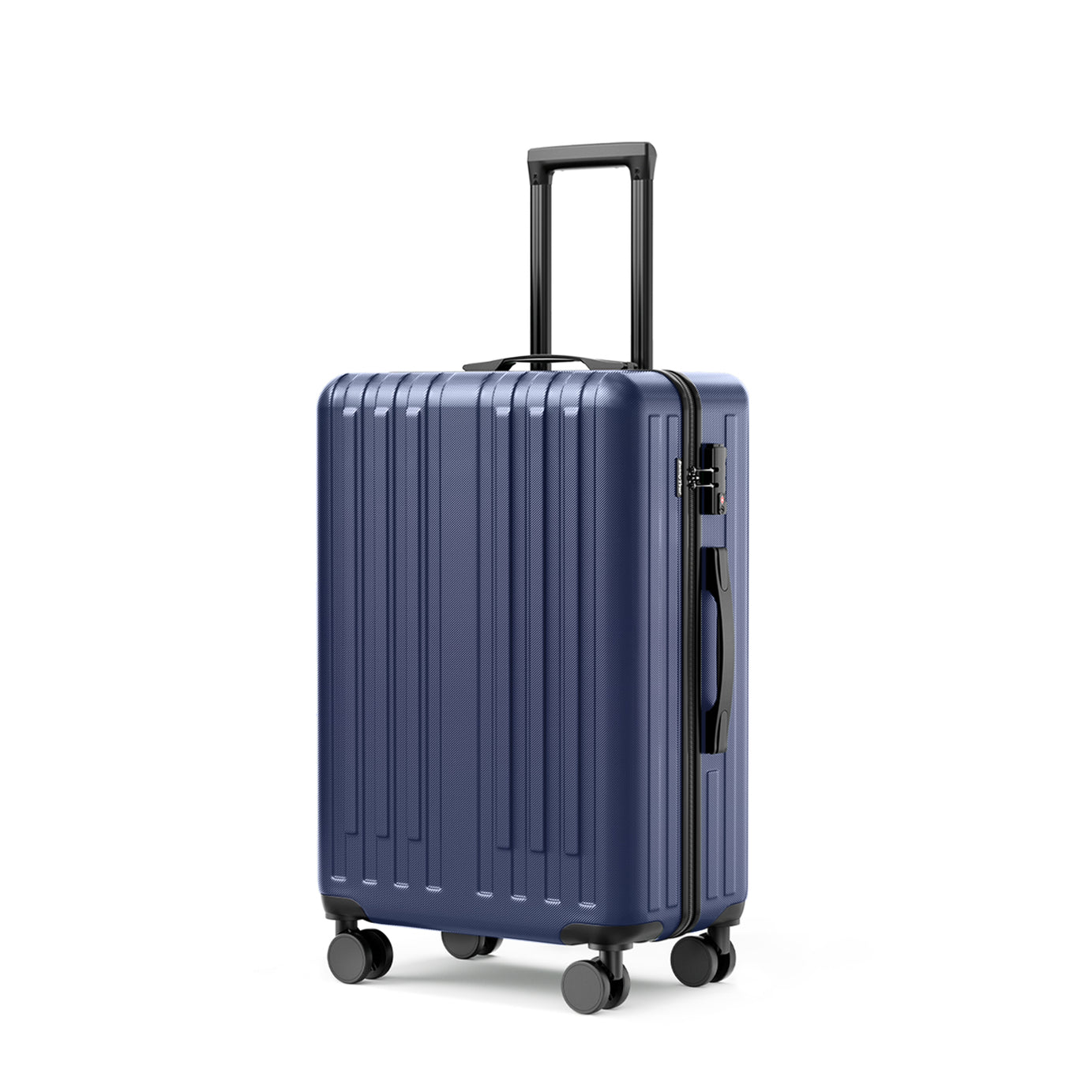 24-inch checked luggage with 360°Spinner Wheels Suitcases with Hard-sided Lightweight ABS Material--1