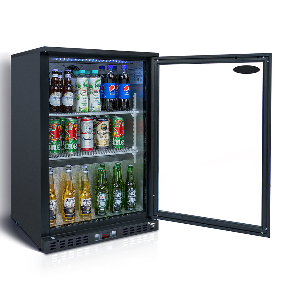 ORIKOOL 24 Inch Beverage Refrigerator Cooler, 160 Cans Mini fridge Glass Door, Beer Wine and Drink fridge 4.9 Cu.Ft--1