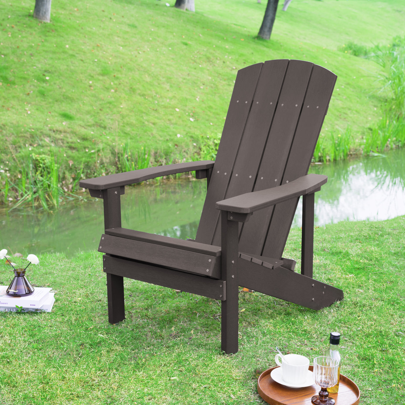 Adirondack Chairs Weather Resistant Plastic Fire Pit Chairs Adorondic Plastic Outdoor Chairs Suitable for All Outdoor Areas Seating Lifetime--1