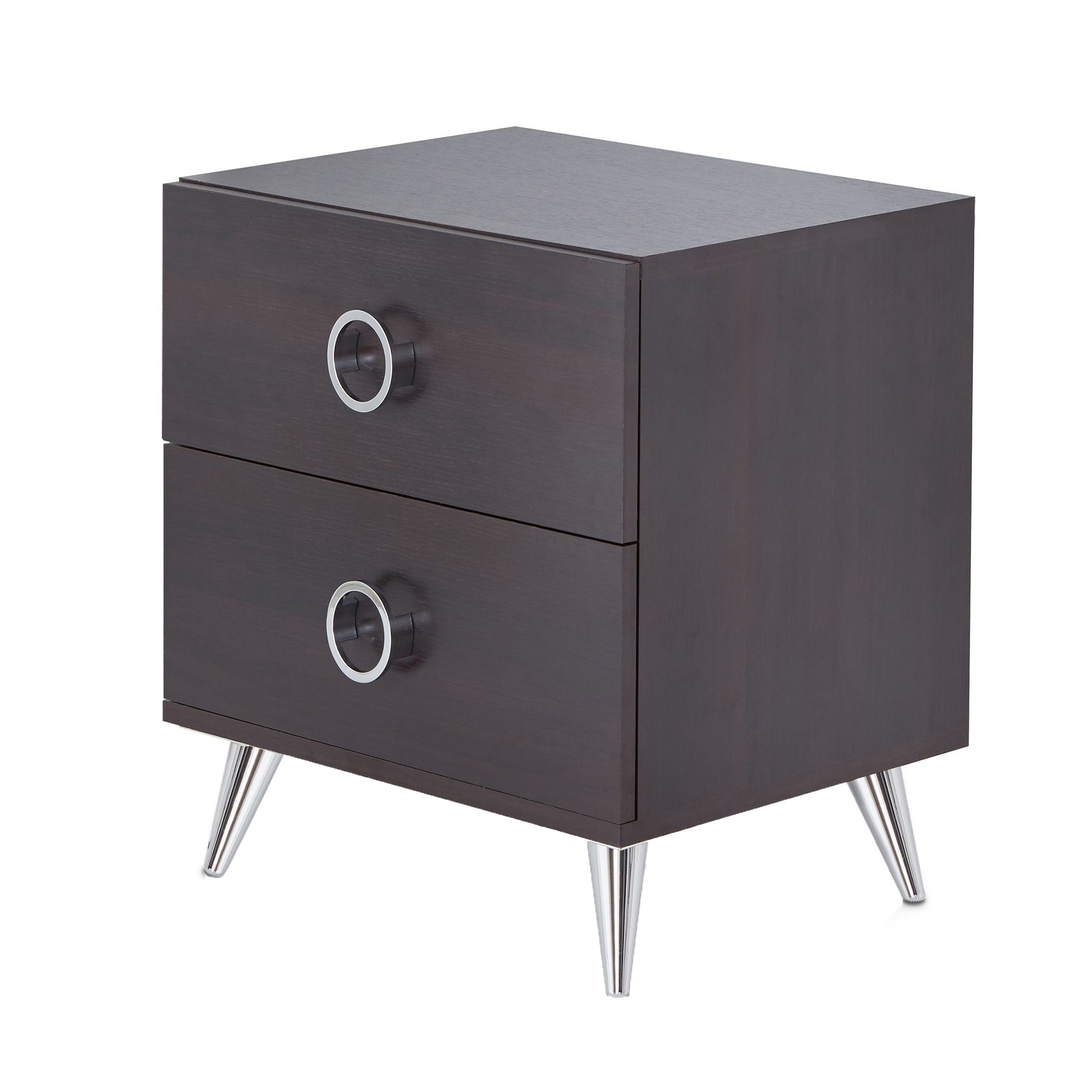 Espresso 2-Drawer Rectangular Accent Table--1