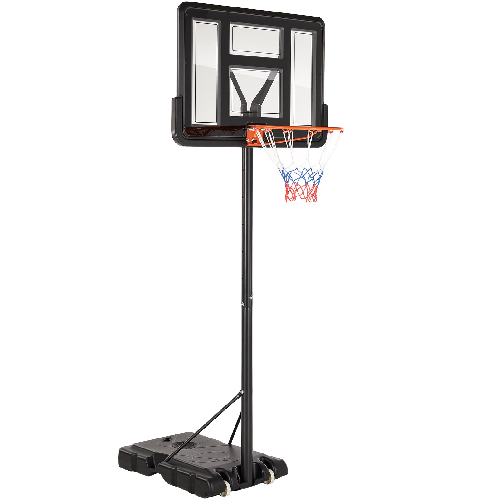 Outdoor portable basketball rack, suitable for children and adults, durable family game set--1