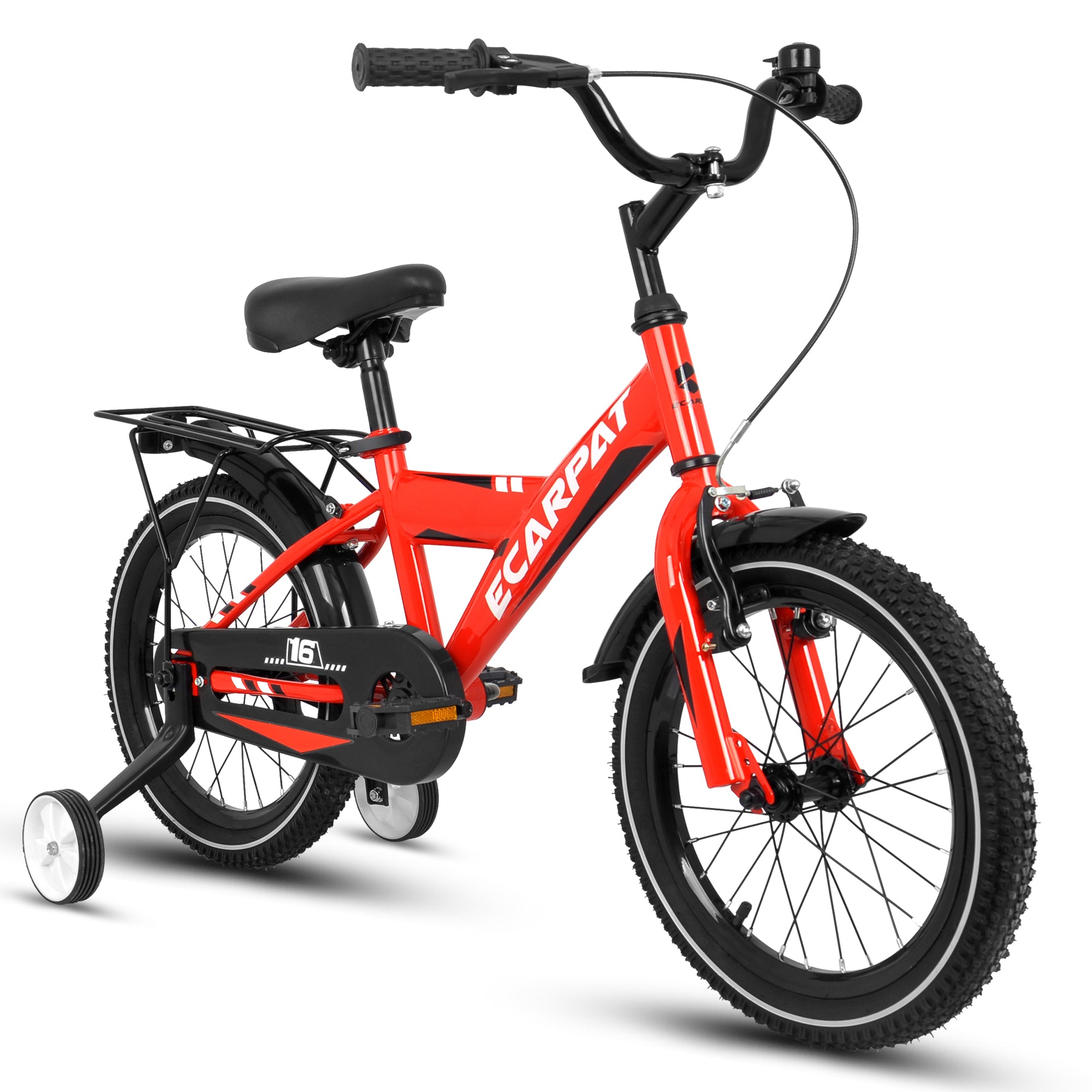 A16115 Kids Bike 16 inch for Boys & Girls with Training Wheels, Freestyle Kids' Bicycle with fender and carrier.--1