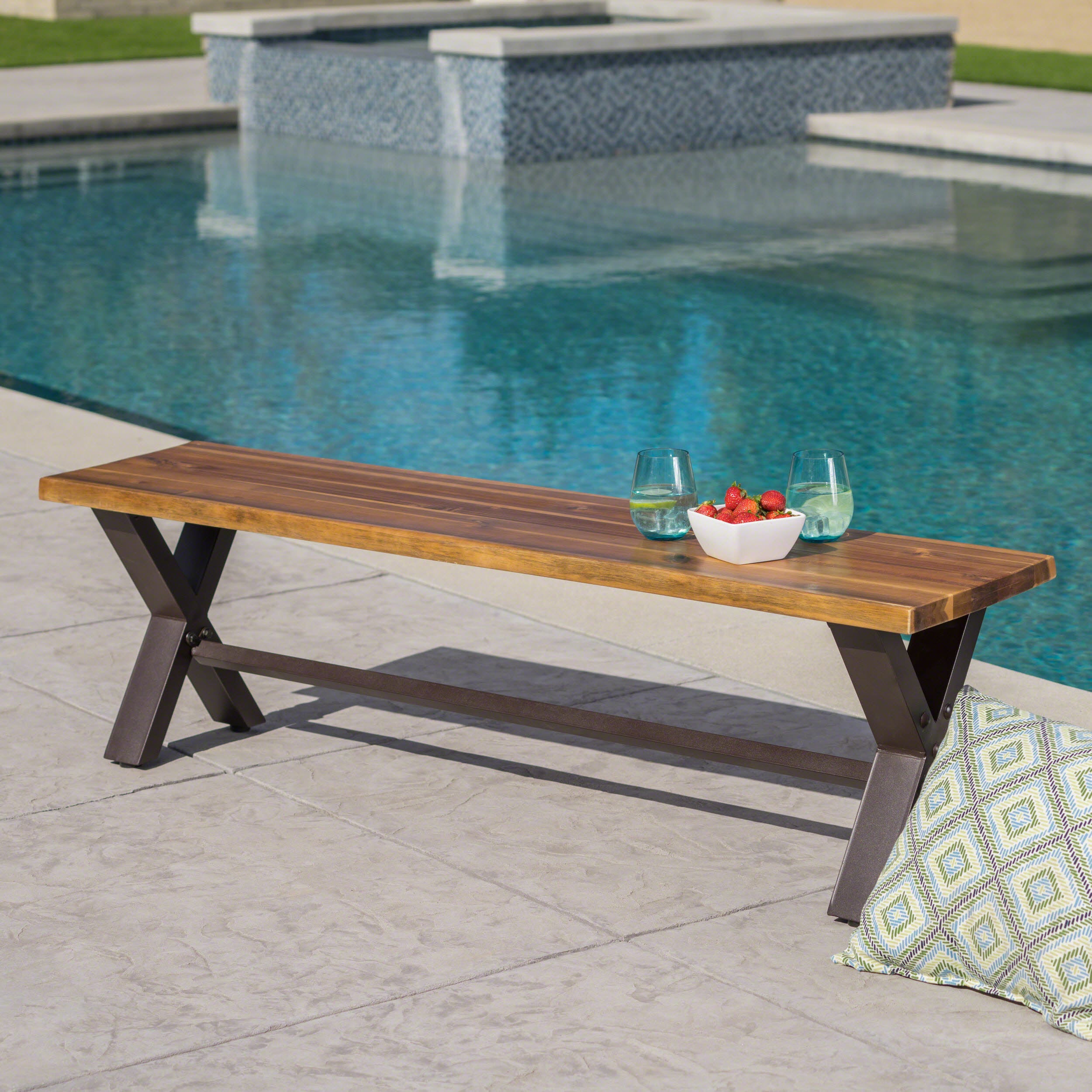 SANIBEL DINING BENCH--1