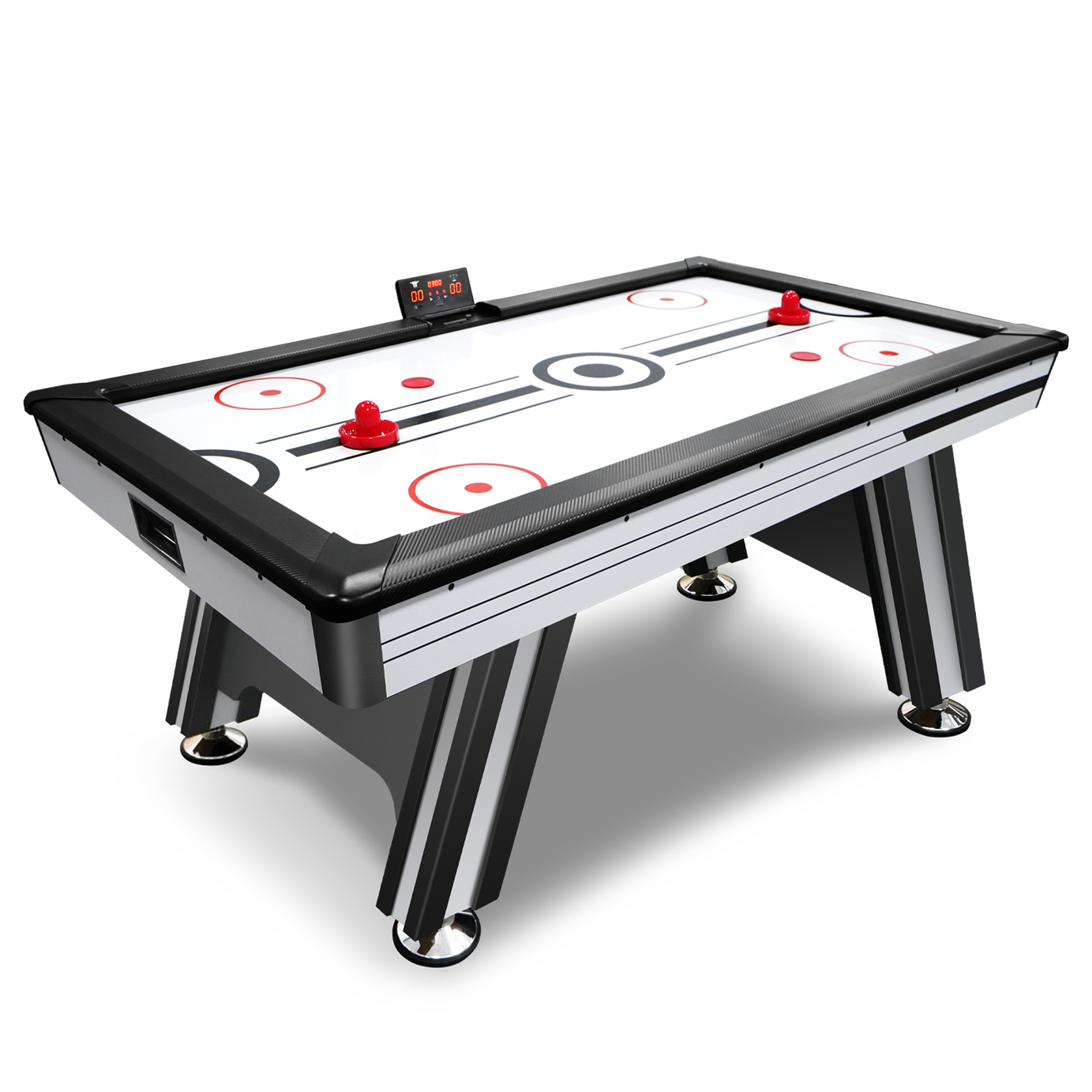 Air Hockey Table, 72" Indoor Hockey Table for Kids and Adults, LED Sports Hockey Game with 2 Pucks, 2 Pushers, and Electronic Score System, Arcade Gaming Set for Game Room Family Home--1