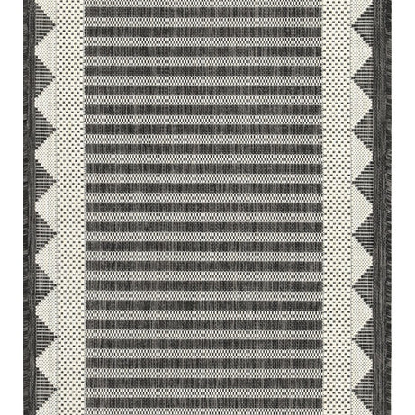 Sunshine GC_HAR2014 Anthracite 2 ft. 7 in. x 7 ft. 3 in. Indoor/Outdoor Area Rug--1