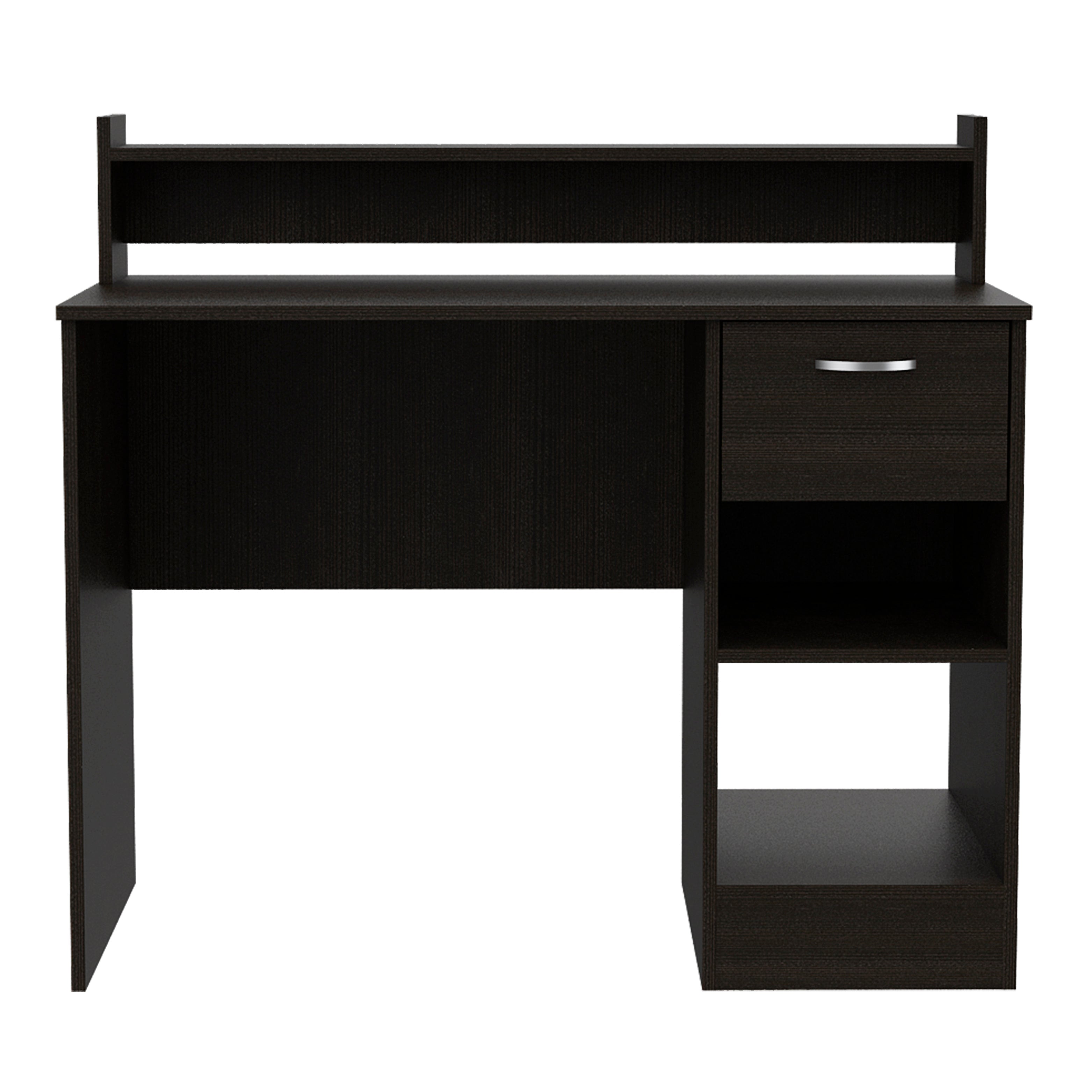 Manaos Writing Computer Desk , Multiple Shelves, One Drawer--2