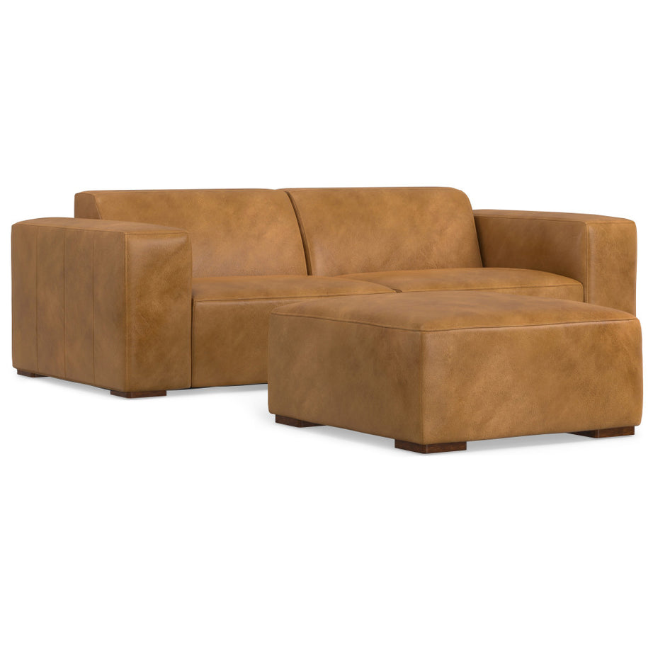 Rex 2 Seater Sofa and Ottoman--1