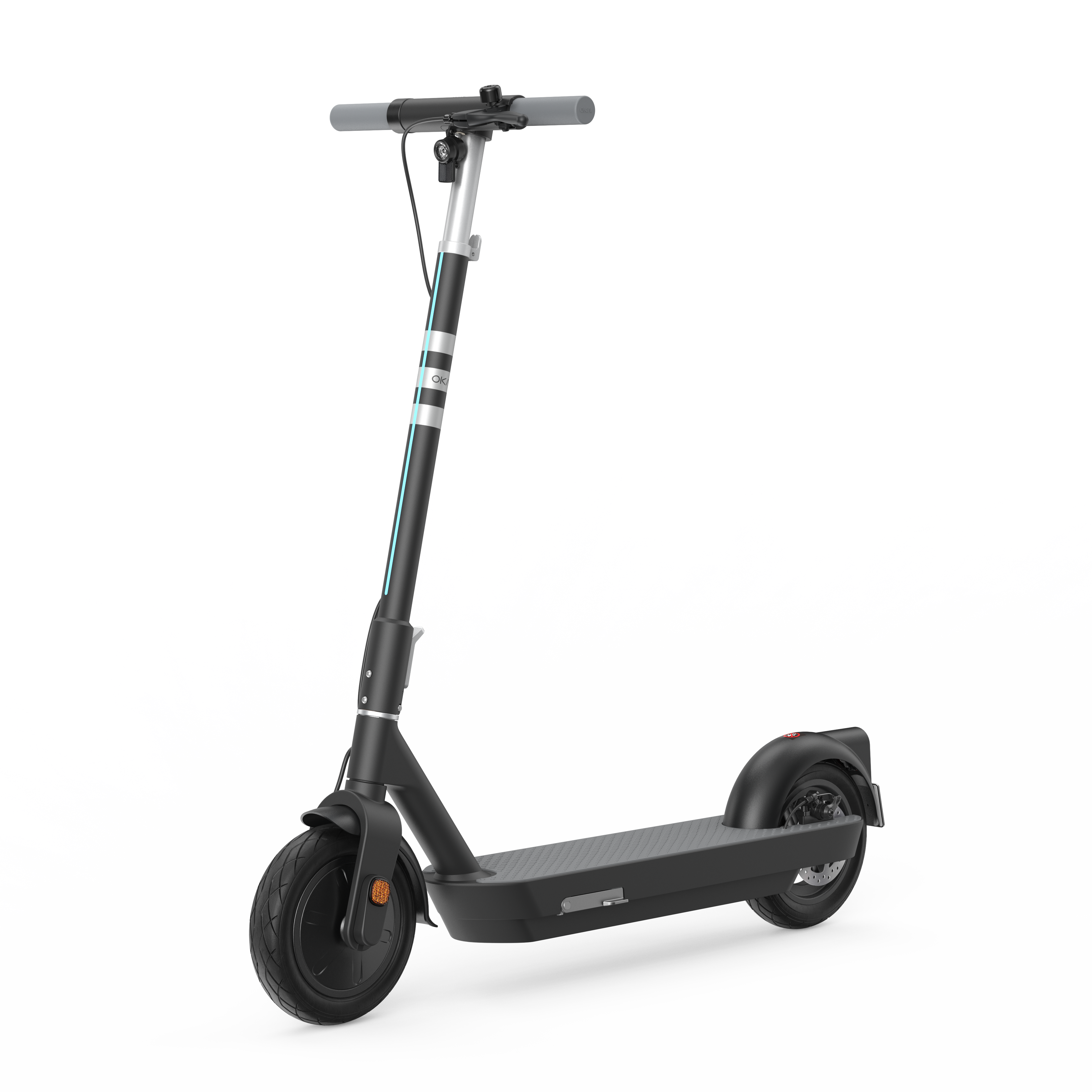 Foldable Electric Scooter w/ 50 Miles Max Operating Range & 20 mph Max Speed - Blac--1