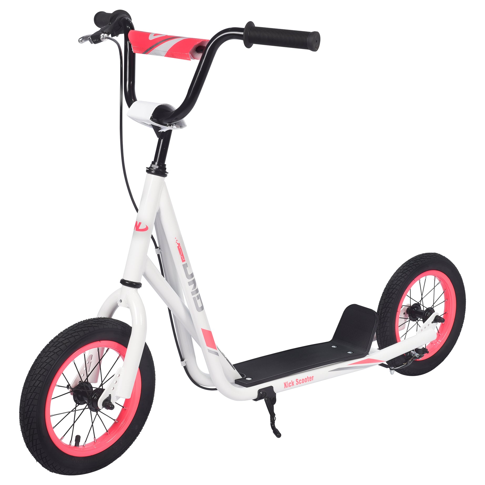 Youth Scooter Kick Scooter for Kids 6+ with Adjustable Handlebar, 12 Inch Inflatable Wheels ,Widened non-slip Footboard--1