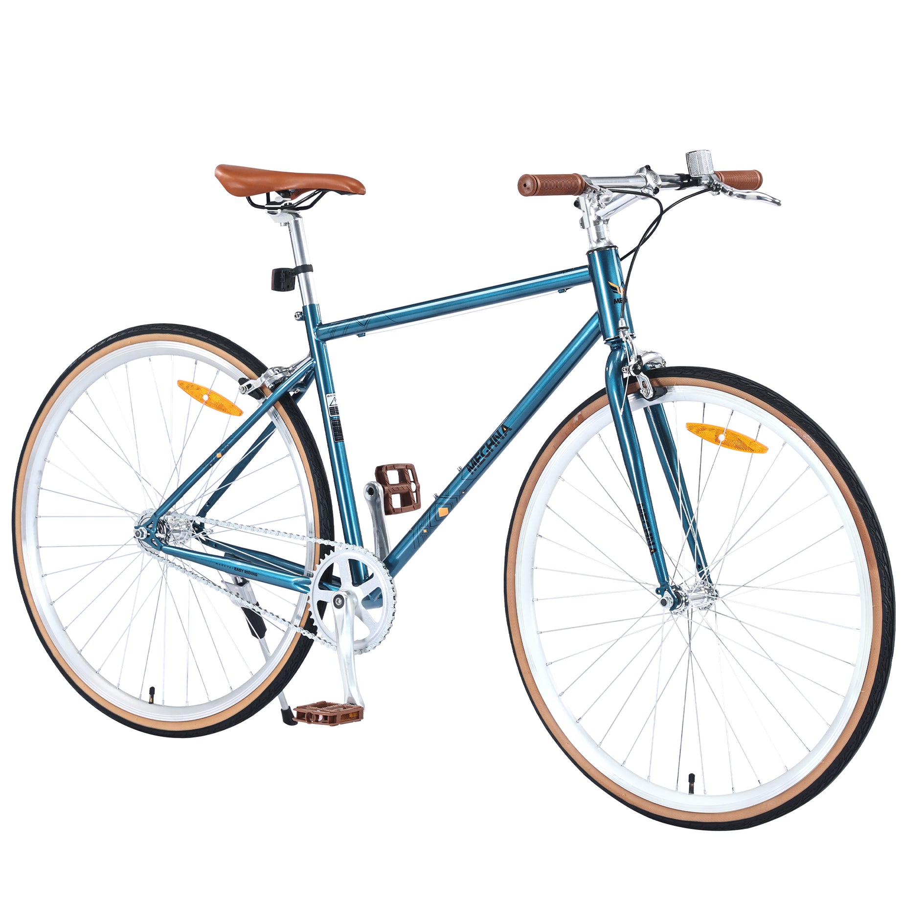 Single Speed Retro style 700C Road Bike For men women's City Bicycle,Steel Frame--1