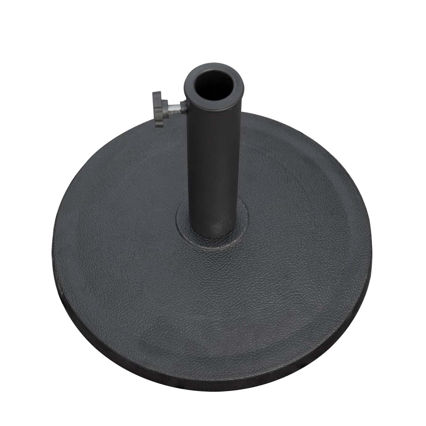 Patio Umbrella Base, Umbrella Stand Base with Adjustable Knob, Patio Table Umbrella Base for Outdoor 1.5''~1.9'' Market Umbrella Heavy Duty Umbrella Holder, Black--1