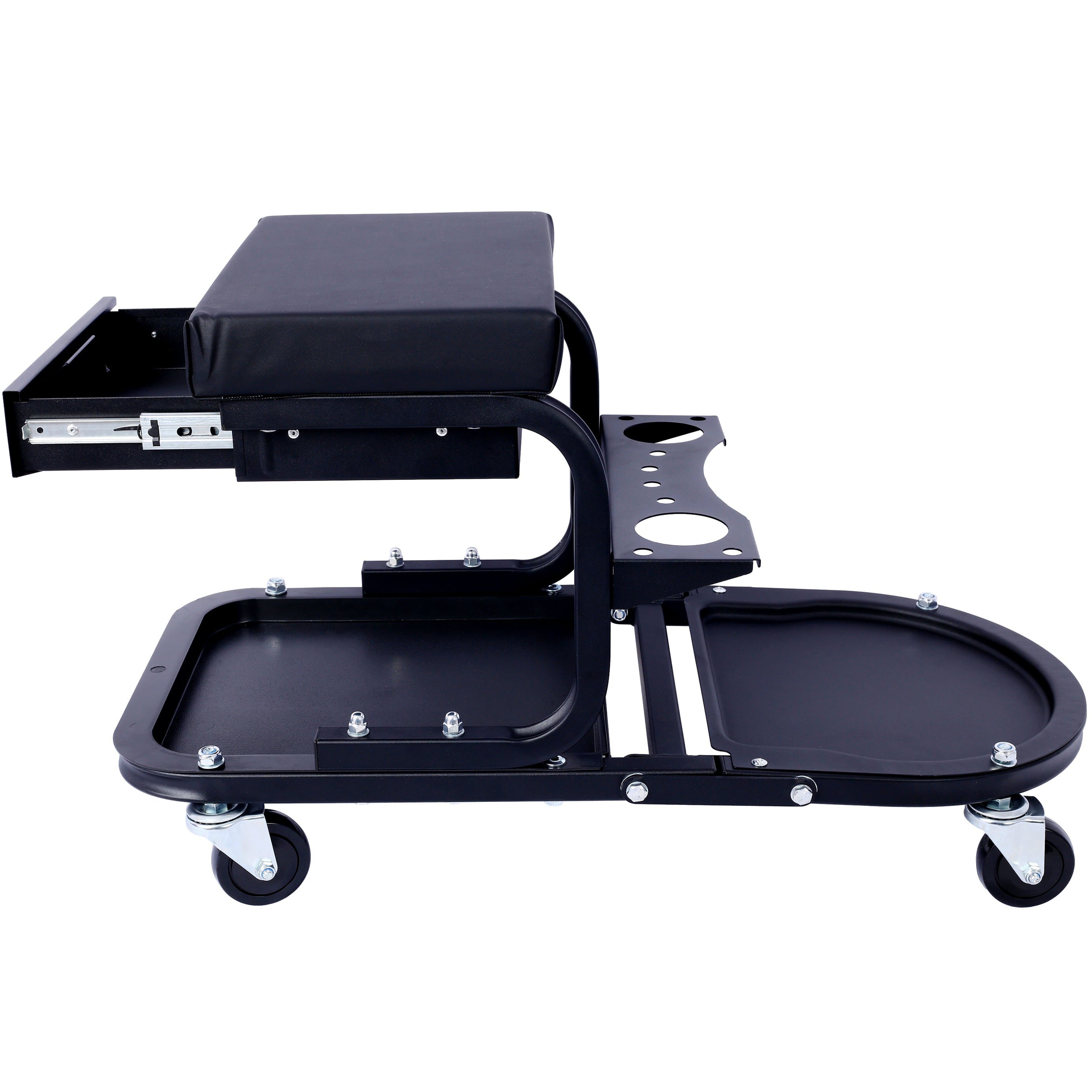 Ultimate Rolling Detailing & Utility Cart, (For Cars, Trucks, SUVs, RVs, Home, Garden, Garage & More) 15' 1/2" x 8' 3/4" x 18' 1/2" - Black--1