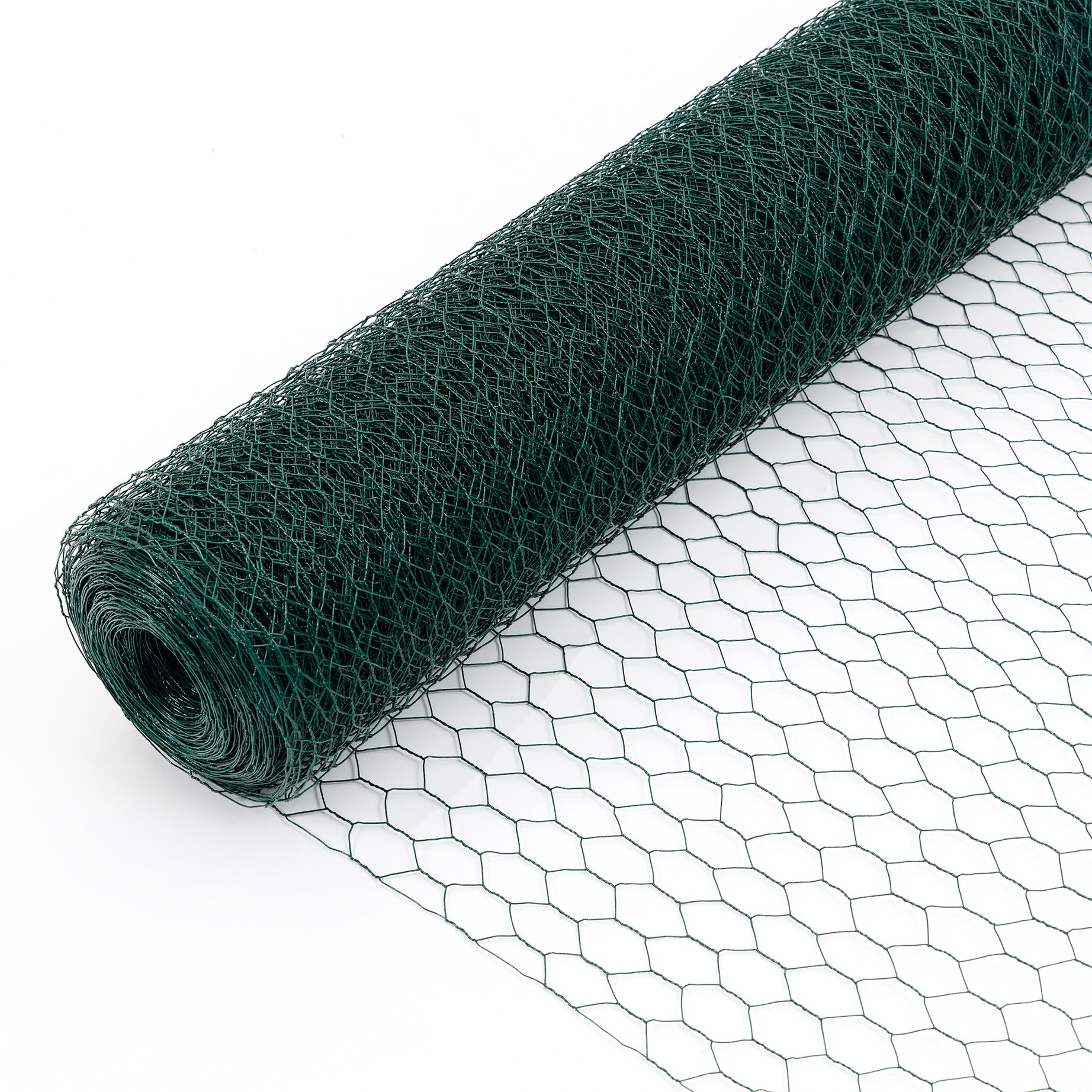 Large Size Galvanized Hexagonal Floral Green Chicken Wire, Outdoor Anti-Rust Chicken Wire Poultry Netting for Garden, Large Chicken Coop Wire Fencing--1