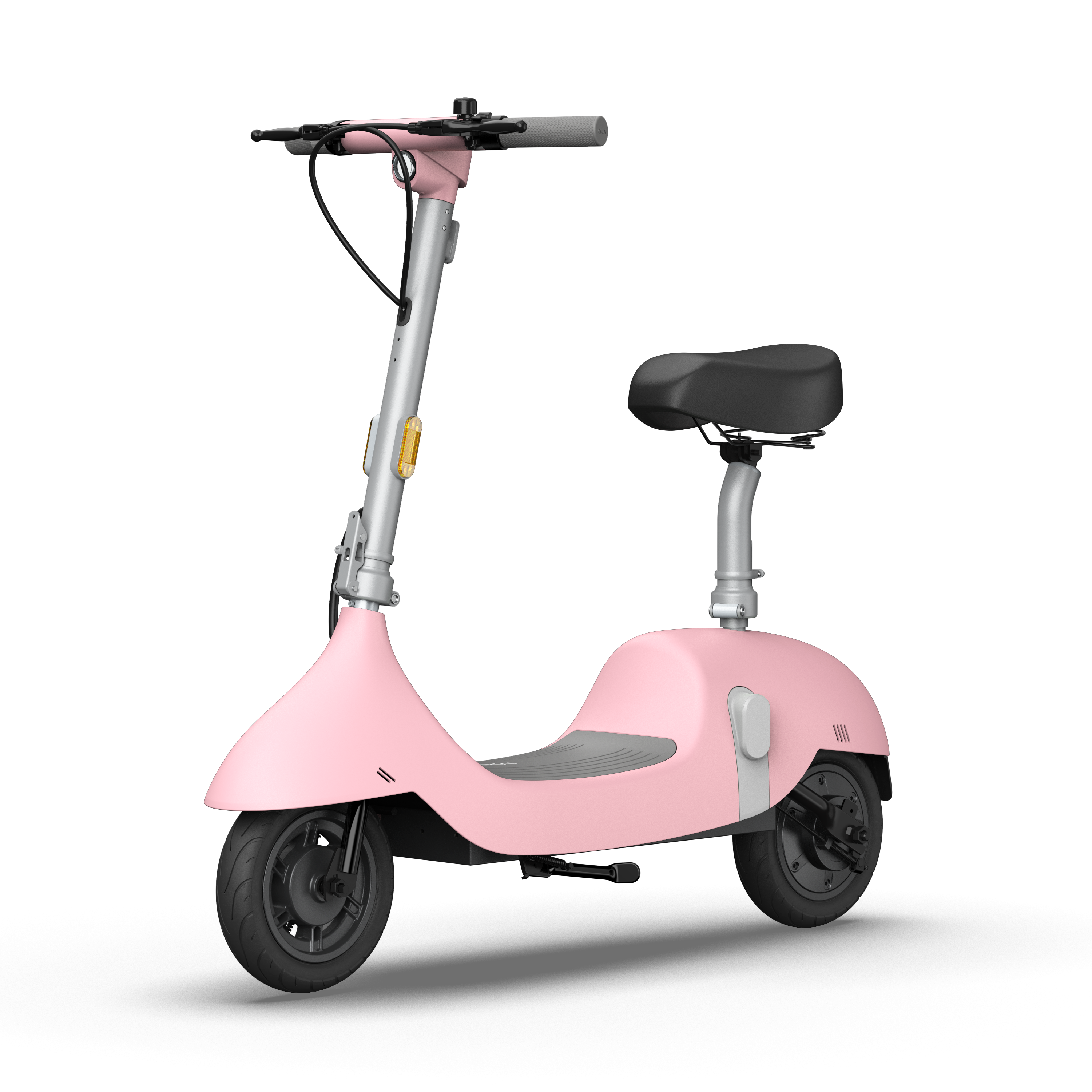 EA10C Ceetle Pro Electric Scooter with Foldable Seat w/35 Miles Operating Range & 15.5mph Max Speed - Pink--1