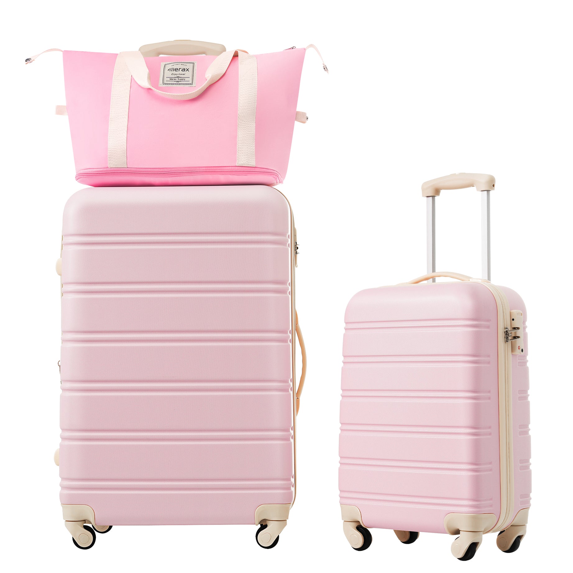 Hardshell Luggage Sets 2Pcs + Bag Spinner Suitcase with TSA Lock Lightweight 20" + 28"--1