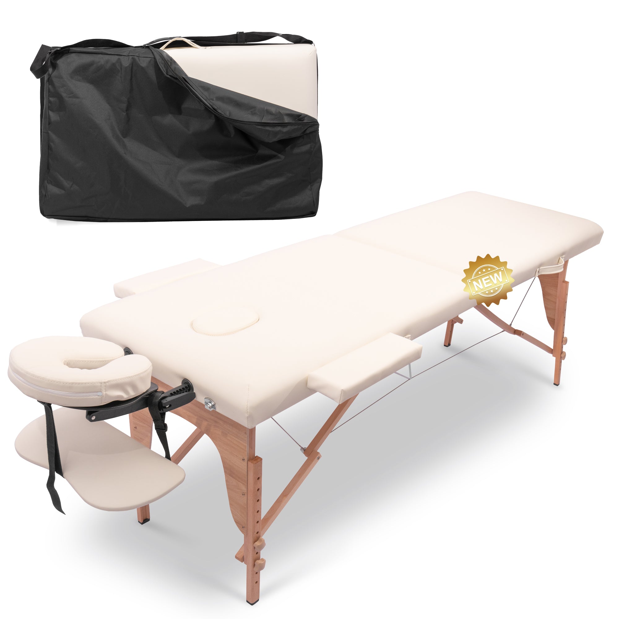 Massage Table Portable Massage Bed Lash Bed with Carrying Case SPA Table Height Adjustable, Salon Bed Face Cradle Bed--2