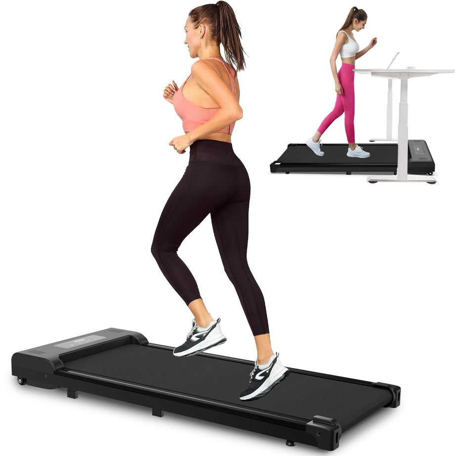 Under Desk Treadmill, Walking Pad, Portable Treadmill with Remote Control LED Display, Walking Jogging Machine for Home Office Use(265 lbs)--1