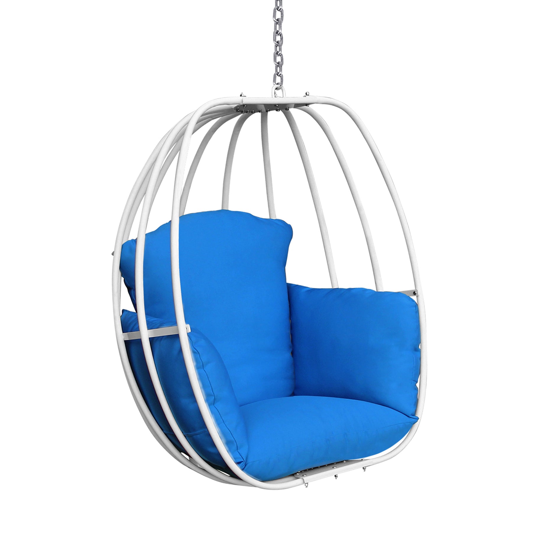 Hanging Egg Chair , Hammock Swing Chair with Hanging Kit,Blue--1