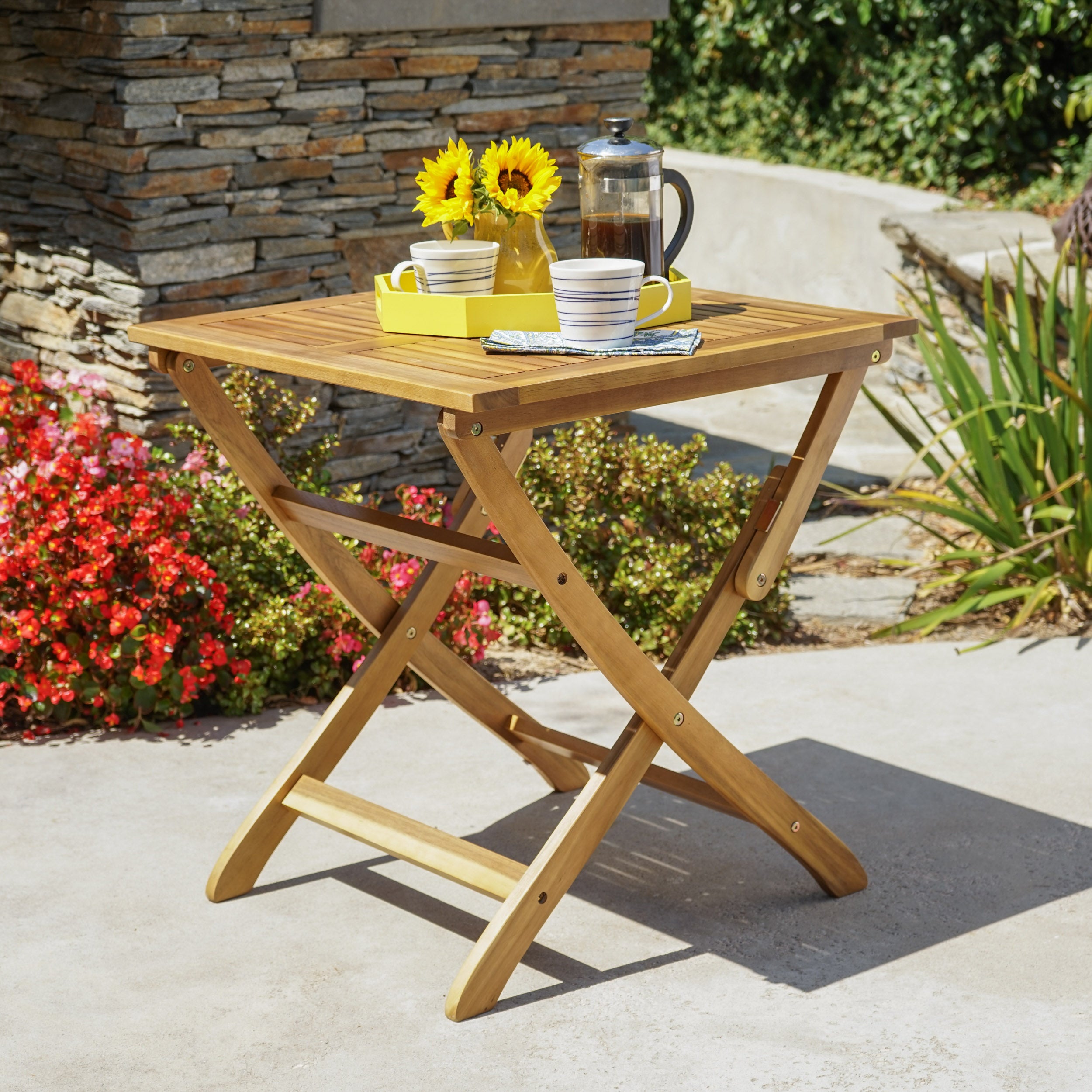 POSITANO 25 INCH FOLDABLE BISTRO TABLE--1