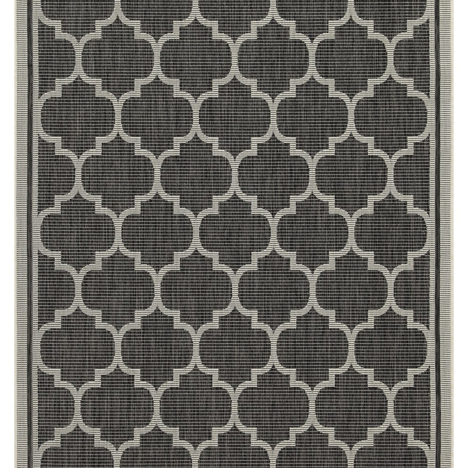 Sunshine GC_HAR2005 Anthracite 5 ft. 3 in. x 7 ft. 3 in. Indoor/Outdoor Area Rug--1