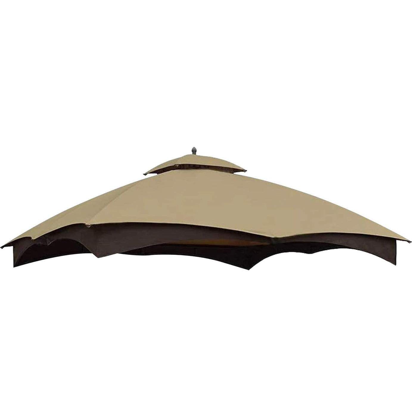 Replacement Canopy Top for Lowe's Allen Roth Heavy Duty Gazebo Roof Gazebo Top with Air Vent 10X12 Gazebo CoverReplacement Top Only (beige)--1