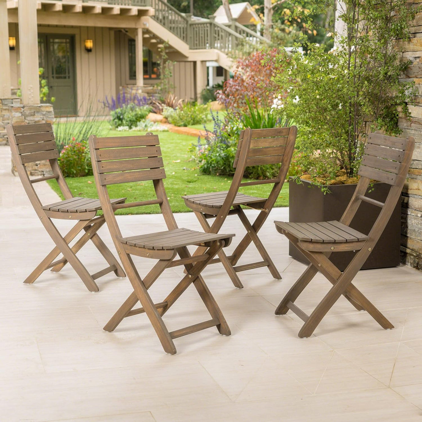 POSITANO 4 PIECE FOLDABLE CHAIR--1