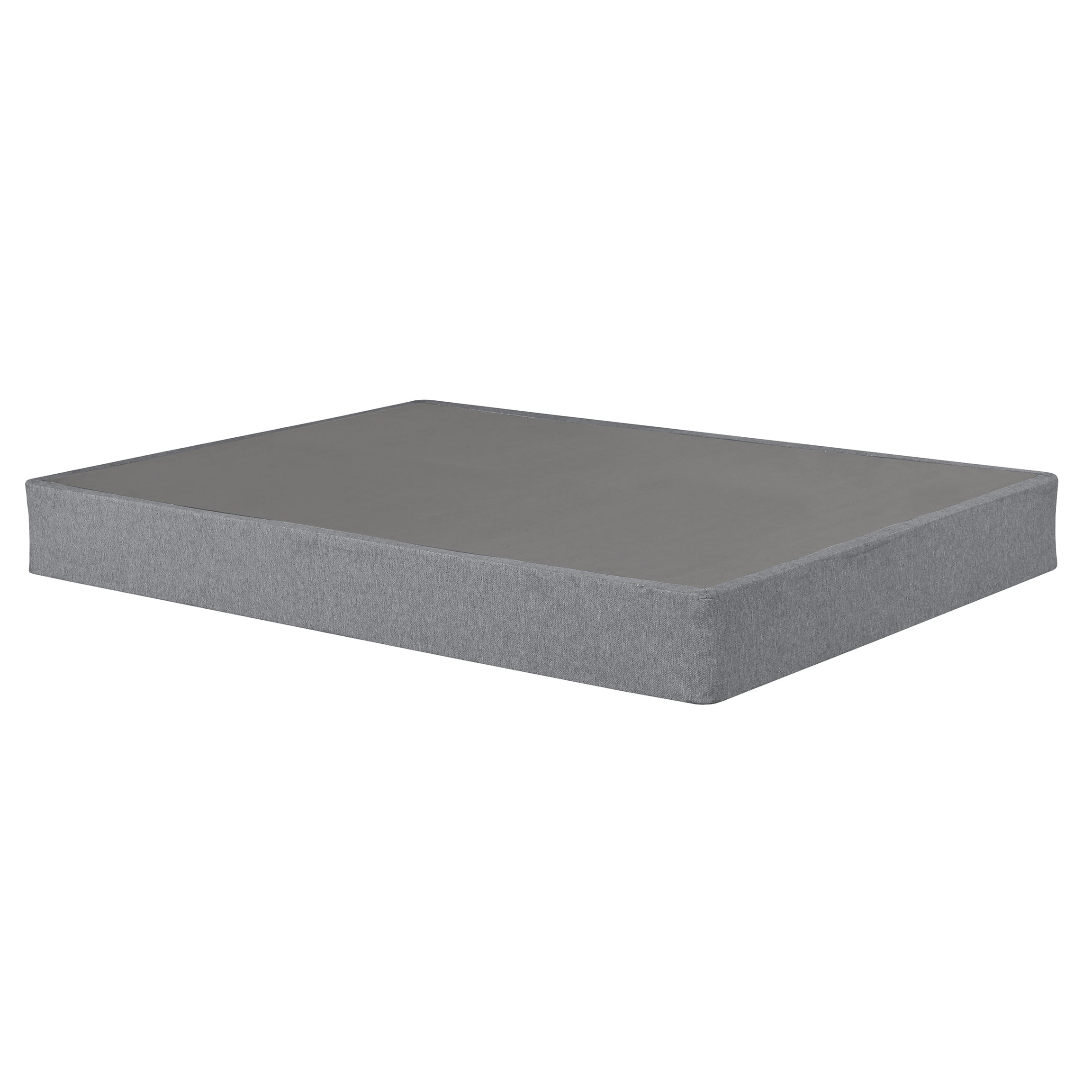 9 in. Full Size Foldable Metal Mattress Box Spring Foundation Bed Base, Modern Bedroom Furniture, Gray--1