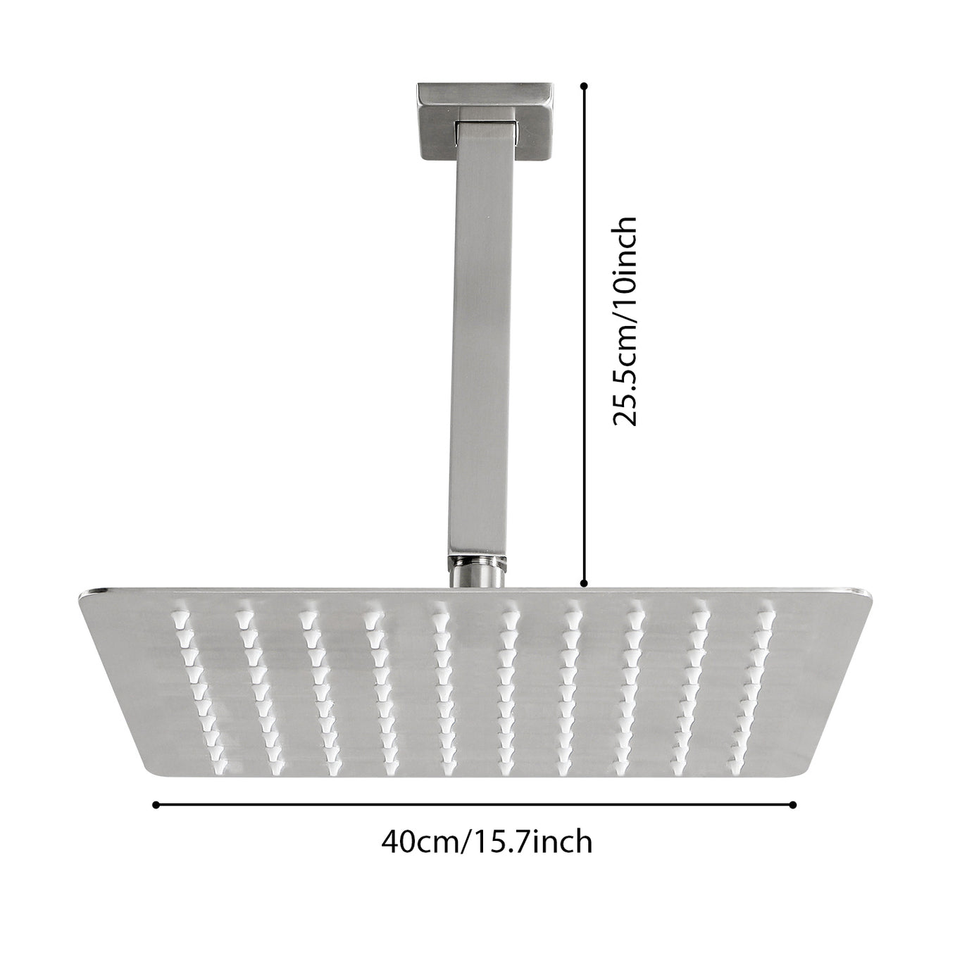 Rain Shower Head High Pressure Rainfall Showerhead Water Saving--3