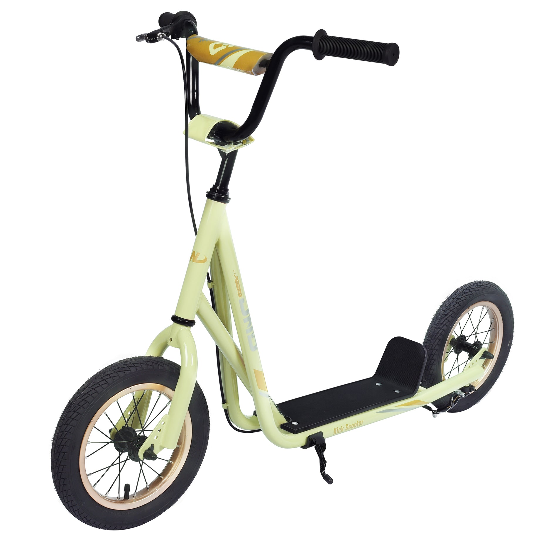 Youth Scooter Kick Scooter for Kids 6+ with Adjustable Handlebar, 12 Inch Inflatable Wheels ,Widened non-slip Footboard--1