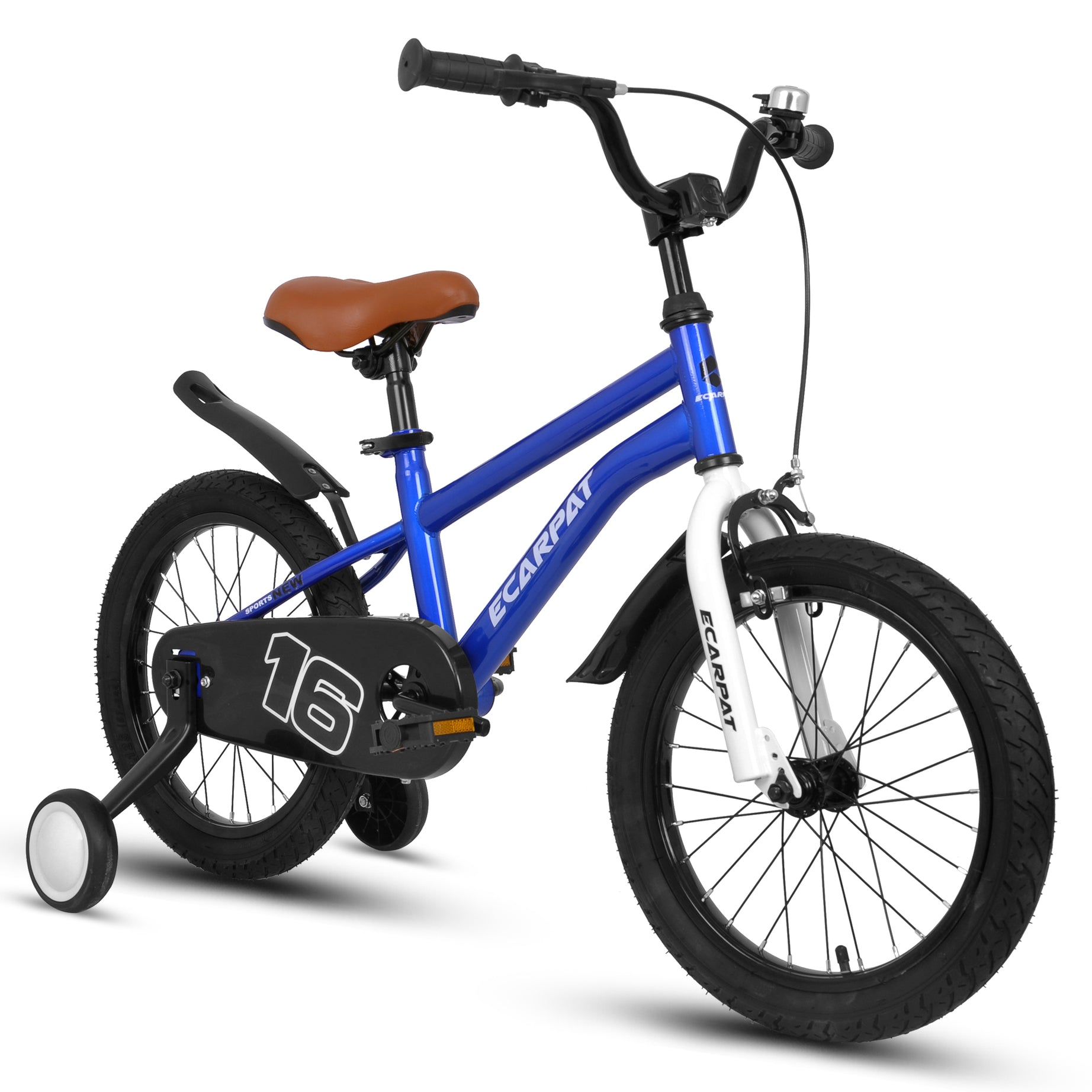 A16114 Kids Bike 16 inch for Boys & Girls with Training Wheels, Freestyle Kids' Bicycle with fender.--1