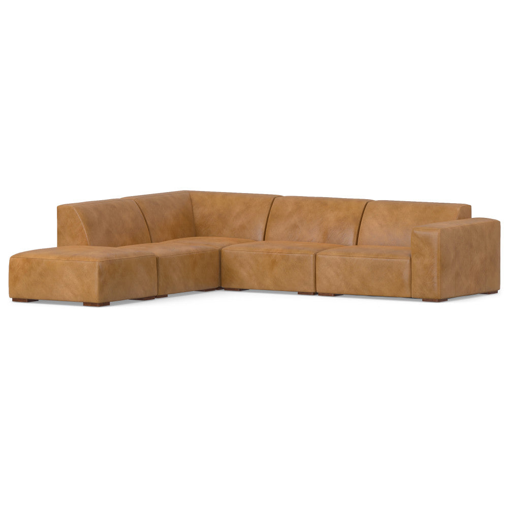 Rex Left Sectional Sofa and Ottoman--1