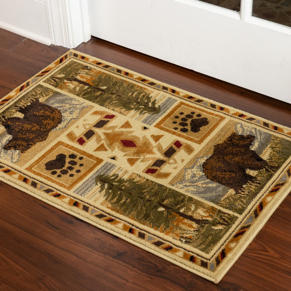 Woodland GC_RST5301 Multi 2 ft. x 3 ft. Lodge Area Rug--1