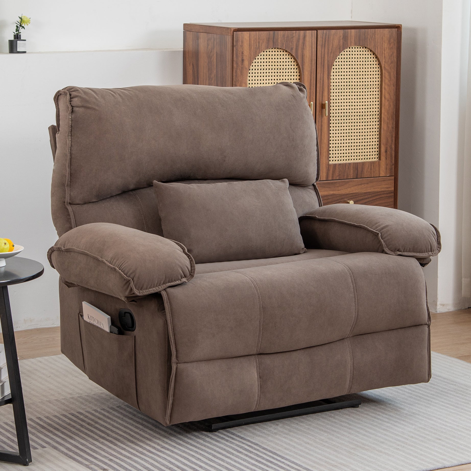 Oversized Manual Recliner Chair Sofa for Living Room--1