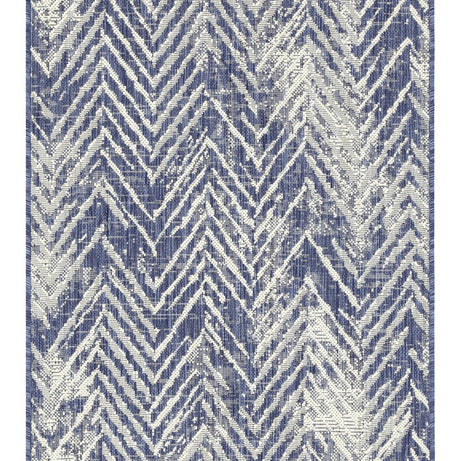 Sunshine GC_HAR2010 Blue 2 ft. 7 in. x 7 ft. 3 in. Indoor/Outdoor Area Rug--1