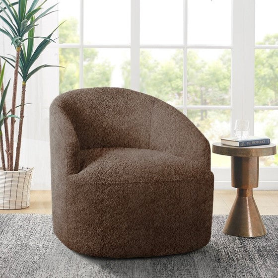 Upholstered 360 Degree Swivel Chair--1