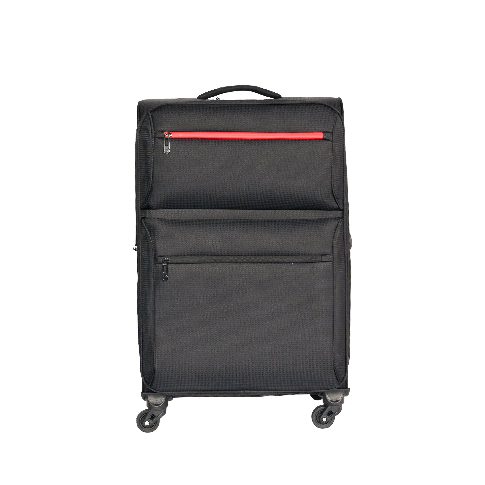 Softside Luggage Expandable 3 Piece Set Suitcase Upright Spinner Softshell Lightweight Luggage Travel Set  20inch 24inch 28inch--1