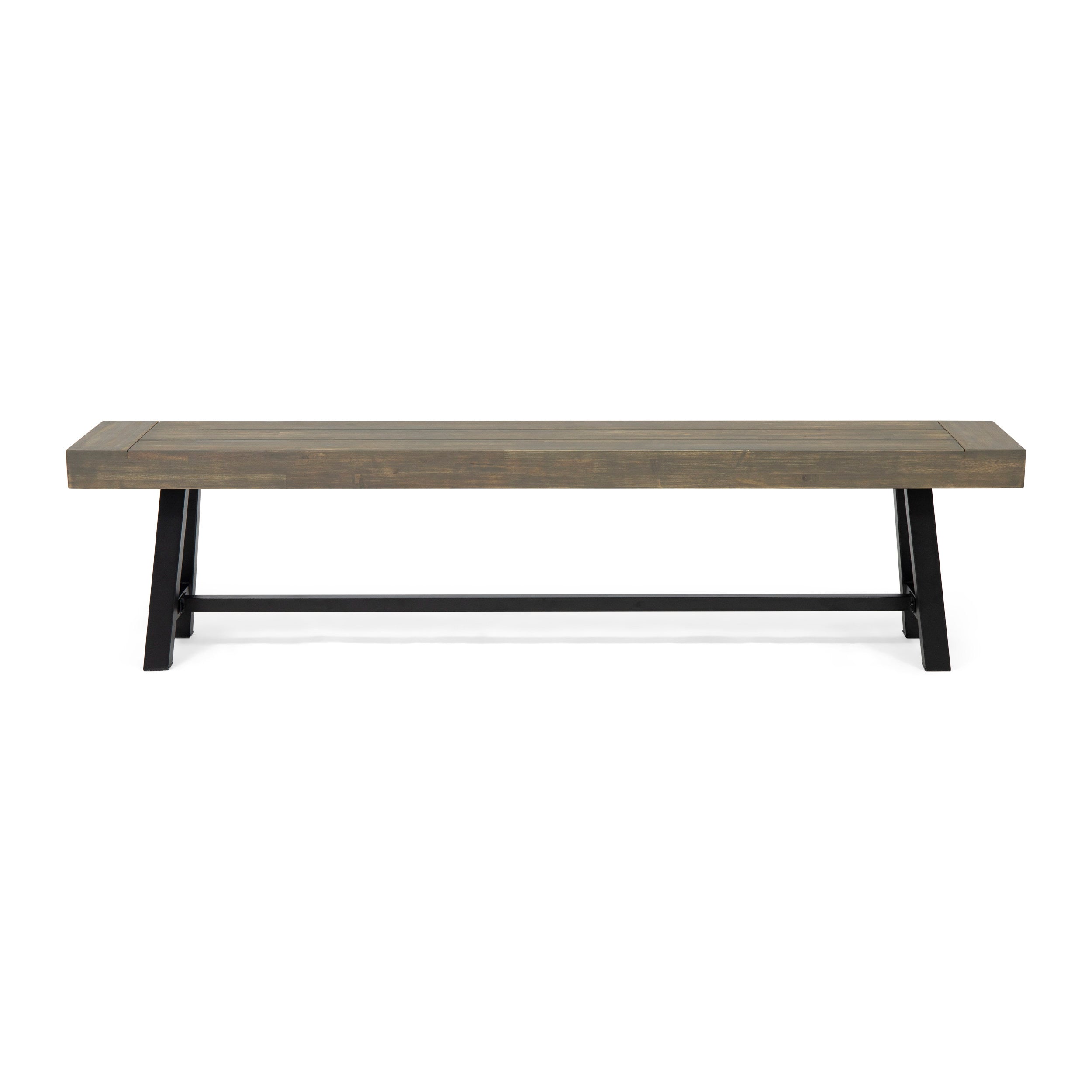 ACACIA WOOD BENCH GRAY--1