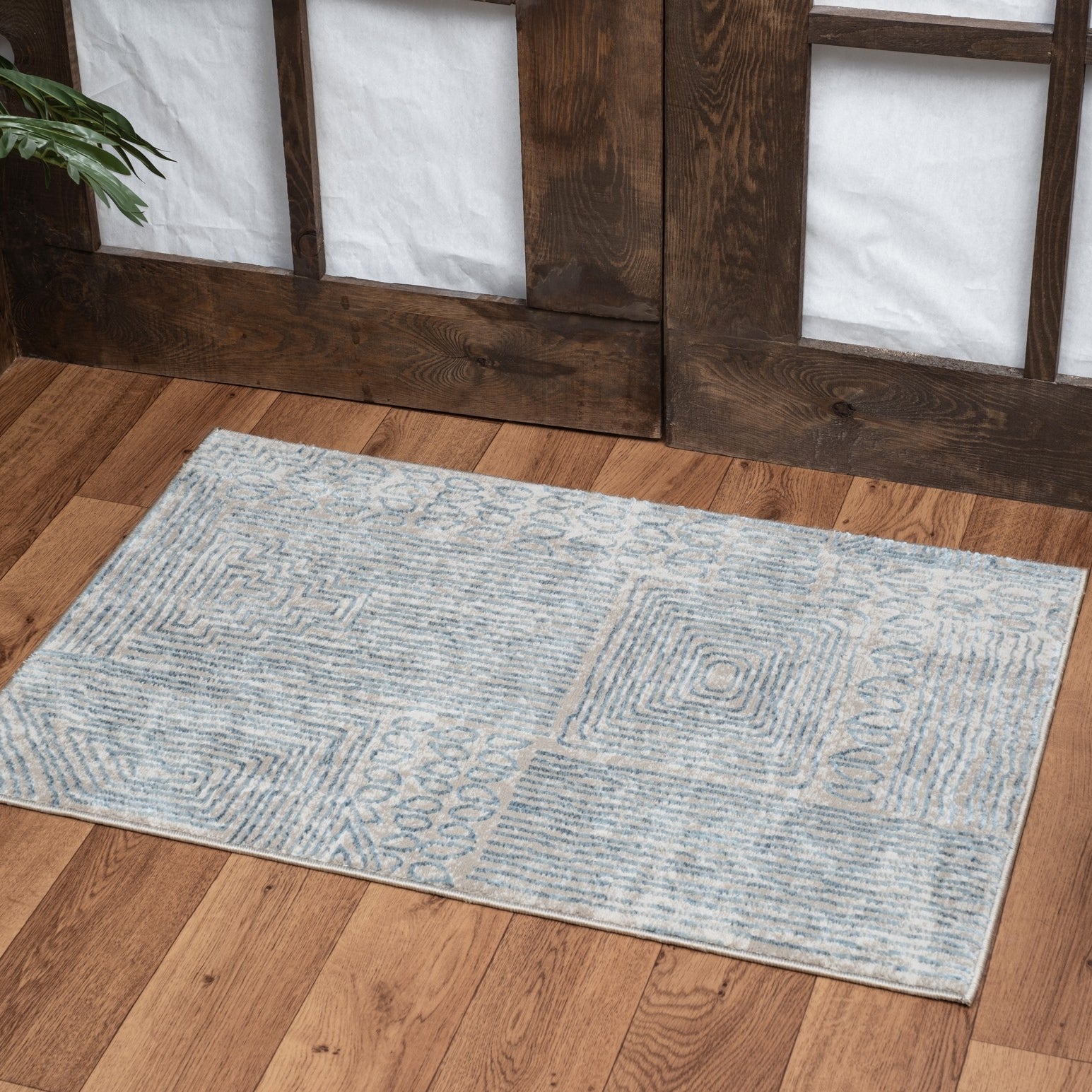 Elegance GC_CNC6009 Blue 2 ft. x 3 ft. Area Rug--1