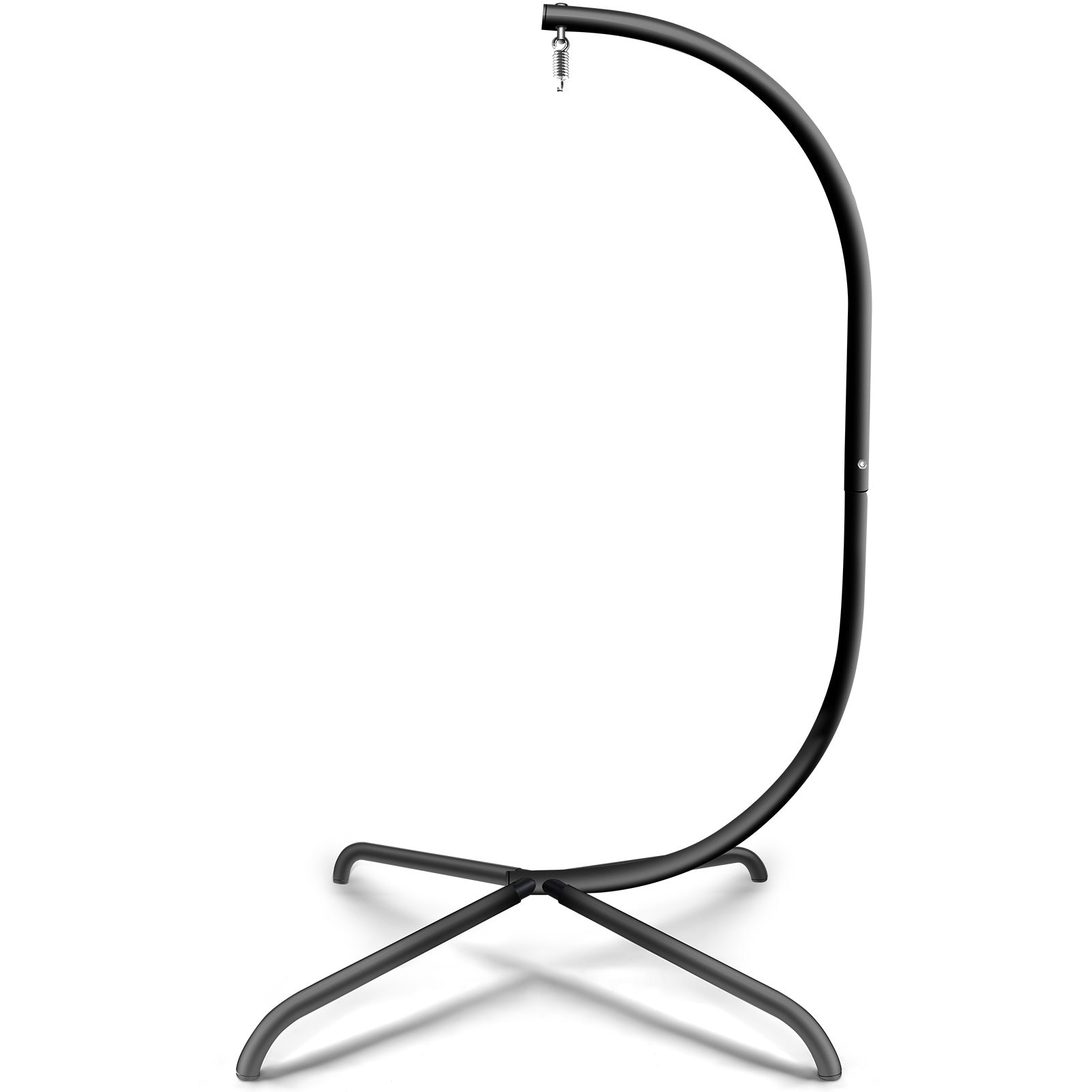 Hammock Swing Chair Stand, Swing Chair Accessory, For Indoor,Outdoor, Hanging Hammock C-Stand, Heavy-Duty Steel Hanging Stand-Black[OLD W1132P190057--1