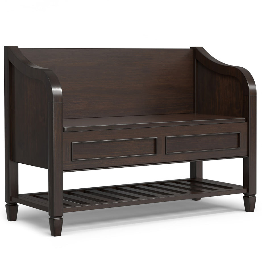 Connaught Entryway Storage Bench with Shelf--1