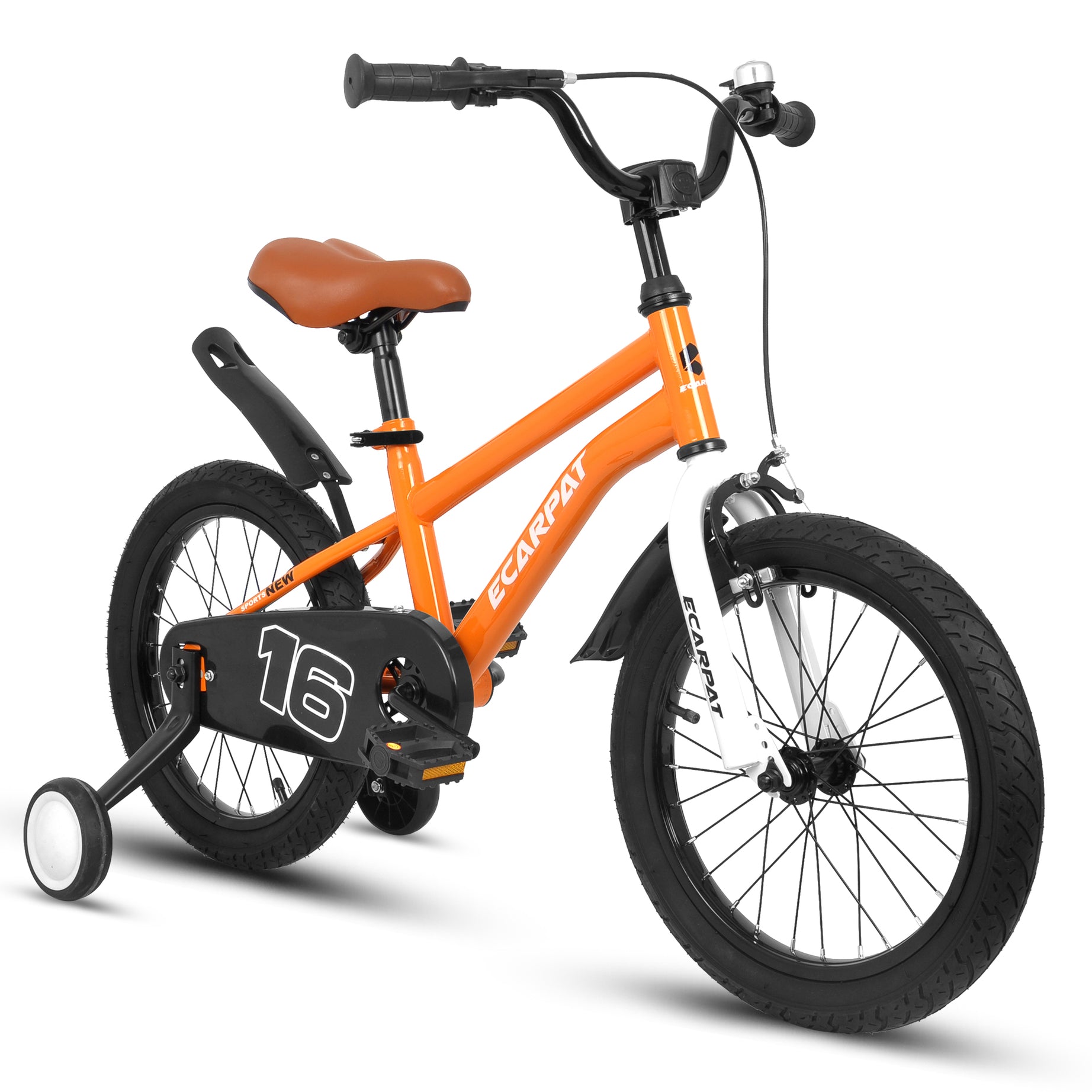 A16114 Kids Bike 16 inch for Boys & Girls with Training Wheels, Freestyle Kids' Bicycle with fender.--1