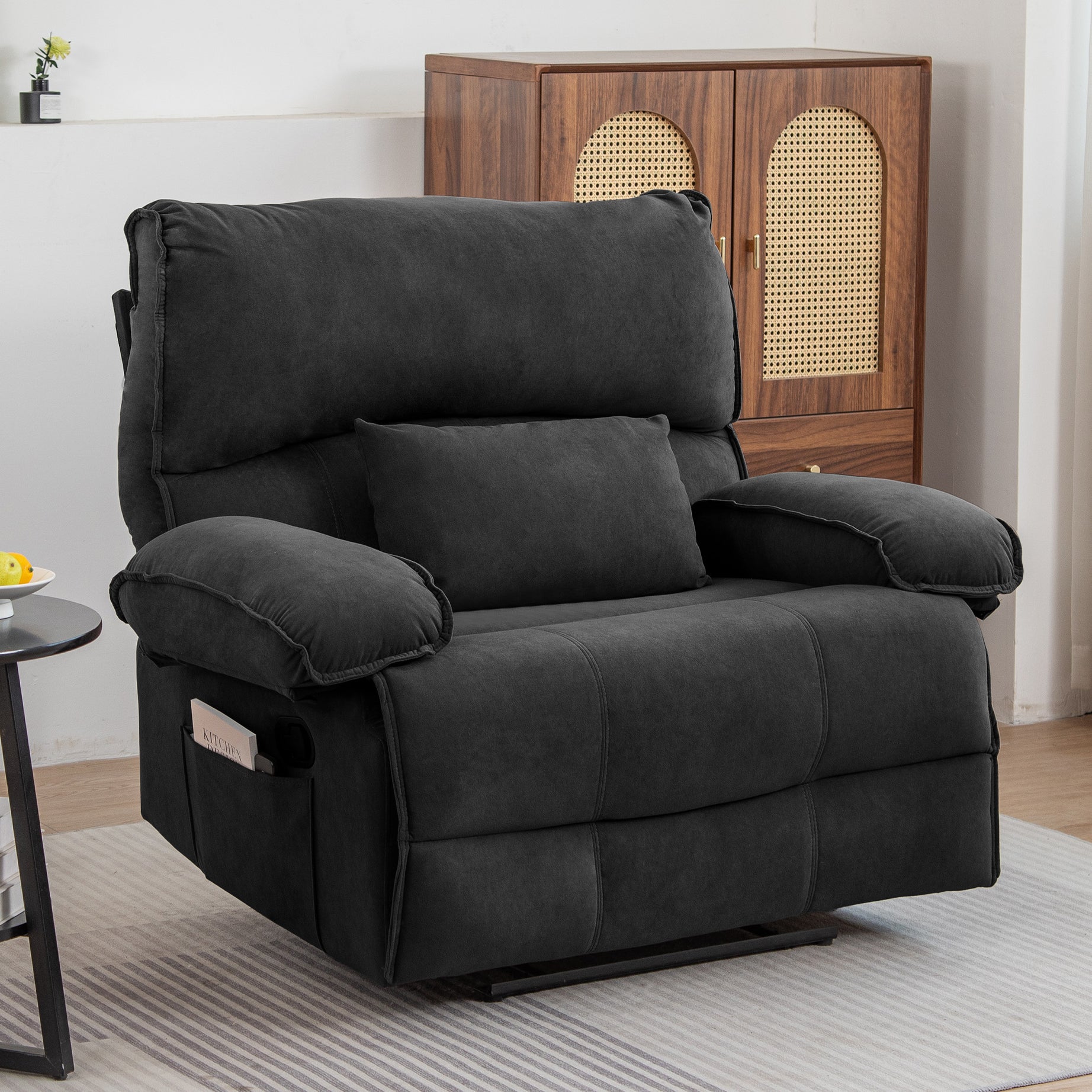 Oversized Manual Recliner Chair Sofa for Living Room--1