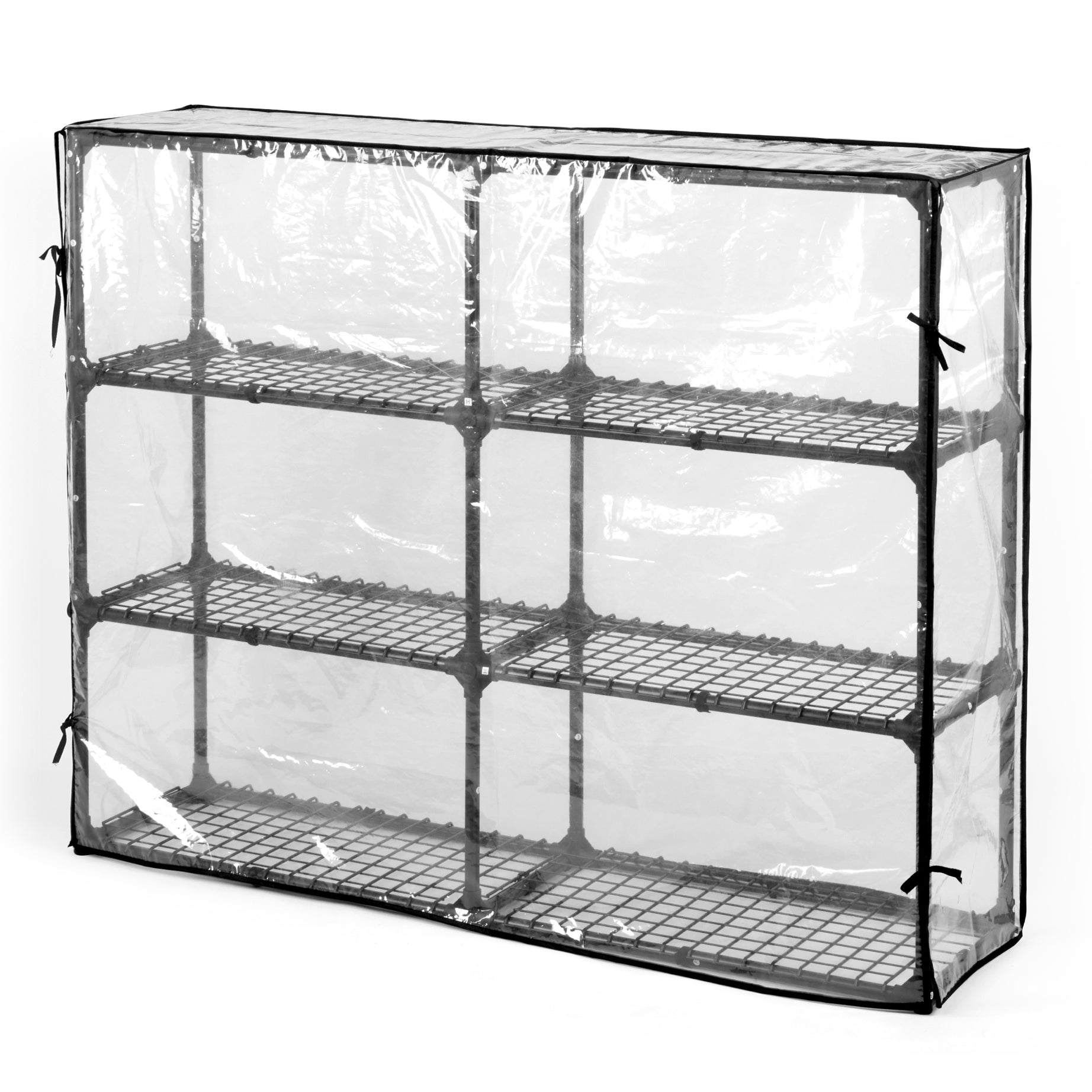 4-SHELF WIRE RACK WITH COVER(2PACK)--1