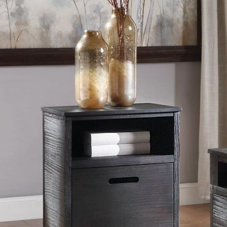 ACME Kamilia End Table, Antique Black 85967--1